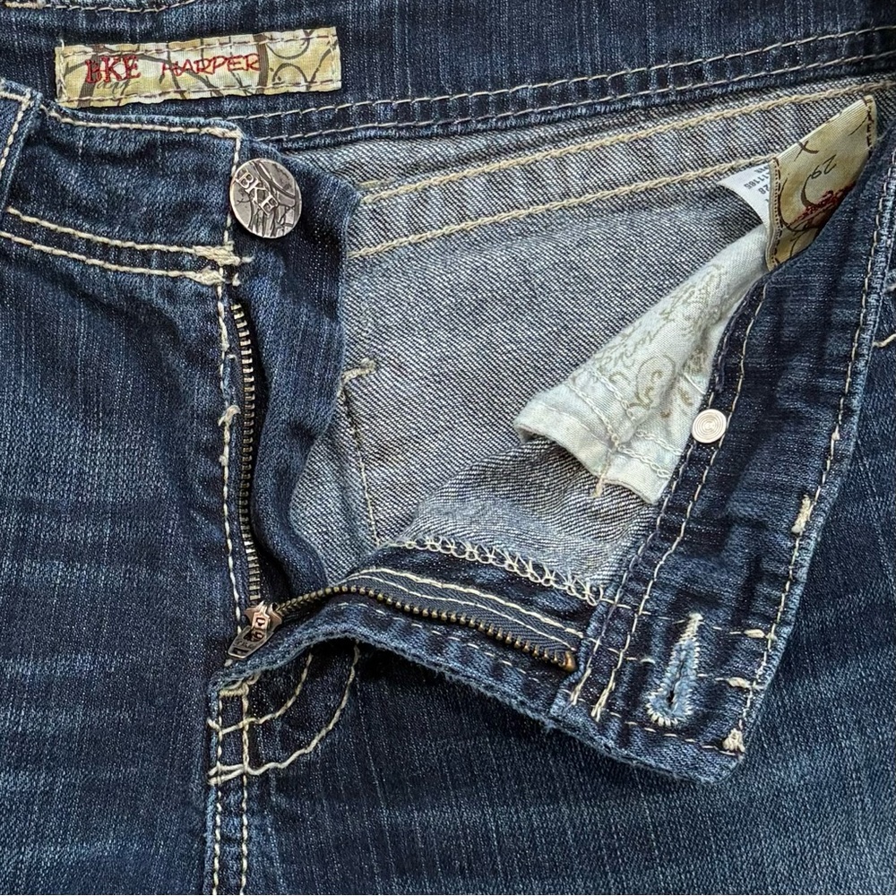 BKE Denim Jeans Harper Stretch Straight Leg Dark Wash Size 29 - Picture 7 of 12